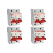 Kit C/4 - Disjuntor Steck ''Din'' Bipolar 80A. C Kit C/4 - Disjuntor Steck ''Din'' Bipolar 80A. C