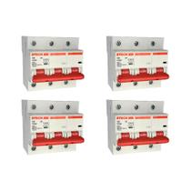 Kit C/4 - Disjuntor Steck ''Din'' Tripolar 100A. C Kit C/4 - Disjuntor Steck ''Din'' Tripolar 100A. C