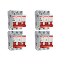 Kit C/4 - Disjuntor Steck ''Din'' Tripolar 16A. C Kit C/4 - Disjuntor Steck ''Din'' Tripolar 16A. C