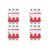 Kit C/4 - Disjuntor Steck Din Tripolar 50A Sd63 3Ka Kit C/4 - Disjuntor Steck Din Tripolar 50A Sd63 3Ka
