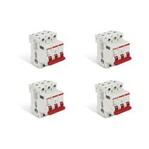 Kit C/4 - Disjuntor Steck Din Tripolar 50A Sd63 C Sdd63C50