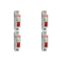 Kit C/4 - Disjuntor Steck Din Unipolar 25A Sd61 C Sdd61C25