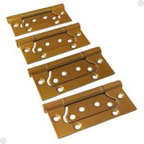 Kit C/ 4 Dobradiças Douradas Shinning Golden SS4330 - Flush Hinge Kit C/ 4 Dobradiças Douradas Shinning Golden SS4330 - Flush Hinge