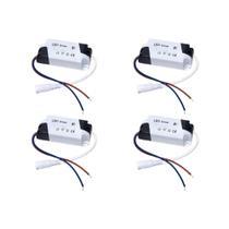 Kit C/4 - Driver Reator Fonte para Led Com Conector 8-25W...