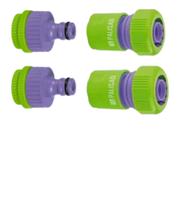 Kit C/4 Engate Rápido Conector Mangueira Jardim 3/4 Kit C/4 Engate Rápido Conector Mangueira Jardim 3/4