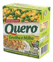 Kit c/ 4 Ervilha e Milho Verde em Conserva Quero Caixa 170g