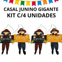 kit c/4 Espantalho Porta 45cm bem Decoração Festa Junina kit c/4 Espantalho Porta 45cm bem Decoração Festa Junina