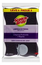 Kit c/ 4 Esponja Scotch-Brite Limpeza Extrema lilas 4un