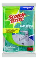 Kit c/ 4 Esponja Verde Nao Risca Banheiro Scotch-Brite Kit c/ 4 Esponja Verde Nao Risca Banheiro Scotch-Brite
