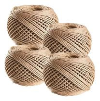 Kit C/4 Fio Cordão Barbante Rami 2mm Rolo 100g Sisal 90 Mts Kit C/4 Fio Cordão Barbante Rami 2mm Rolo 100g Sisal 90 Mts
