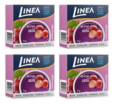 Kit C/4 Gelatina Linea Zero Uva 10g Kit C/4 Gelatina Linea Zero Uva 10g