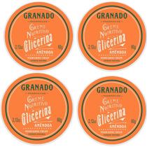 Kit C/4 Granado Creme Nutritivo De Glicerina Amêndoa 60g