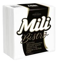 Kit c/ 4 Guardanapo de Papel Folha Dupla Mili Bistro 23,0cm