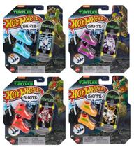 Kit c/ 4 Hot Wheels Skate de Dedo c/ Tênis Tartarugas Ninja - Mattel