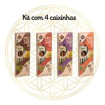 KIT C/4 Incenso Sagrada Madre Linha Palo Santo Curto