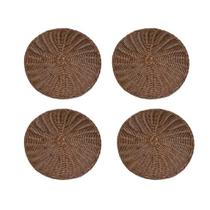 Kit c/4 jogo americano 30cm redondo plastico