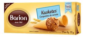 Kit c/ 4 Kasketes Casquinha De Sorvete 75g - Barion