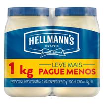 Kit c/ 4 Kit Maionese Hellmanns 500g com 2 unidades Kit c/ 4 Kit Maionese Hellmanns 500g com 2 unidades