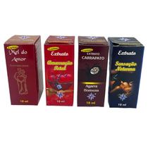 Kit C/ 4 Legítimo Óleo extrato Atração Total 10 ml cada