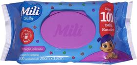 Kit c/ 4 Lenco Umedecido Mili Baby Toalha Hipoalergenica