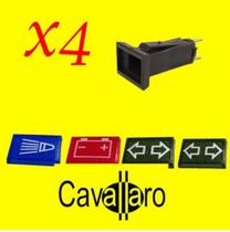 Kit C/ 4 Lentes Vigia Painel Antigo Mb C/ Soquetes E Lampada Kit C/ 4 Lentes Vigia Painel Antigo Mb C/ Soquetes E Lampada