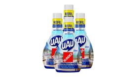 Kit c/ 4 Limpa Vidros Uau Blindex Sem Manchas - Refil 500ml