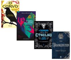 Kit C/ 4 Livros Chamado De Cthulhu + Médico E Monstro + Frankenstein+ O Corvo Kit C/ 4 Livros Chamado De Cthulhu + Médico E Monstro + Frankenstein+ O Corvo