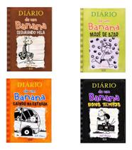 Kit C/4 Livros Diário De Um Banana 7, 8 ,9 E 10 ( Capa Dura )