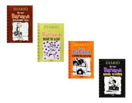 Kit c/4 Livros Diário de um banana -7, 8,9 e 10- Capa Cartão