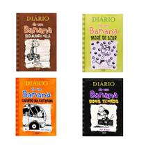 Kit c/4 Livros Diário de um banana -7, 8,9 e 10- Capa Cartão