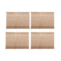 kit c/4 Lugar Americano de Juta Off White 45cm x 30cm- Lyor
