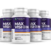 KIT C/4 Luteína E Zeaxantina Max Vision 240 Caps + Vit A C E e Zinco - Floral Ervas KIT C/4 Luteína E Zeaxantina Max Vision 240 Caps + Vit A C E e Zinco - Floral Ervas
