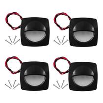 Kit C/ 4 Luz de Cortesia para Barco com Led 12v Cor Preta Kit C/ 4 Luz de Cortesia para Barco com Led 12v Cor Preta