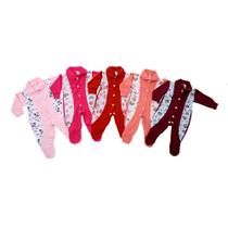 Kit c/ 4 Macacões de Malha com Estampa Menina- 86 Kit c/ 4 Macacões de Malha com Estampa Menina- 86