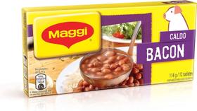 Kit c/ 4 Maggi, Caldo, Bacon, Tablete, 114g