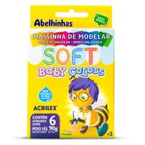 Kit c/ 4 MASSA PARA MODELAR SOFT BABY COLORS 06 CORES 7370 Kit c/ 4 MASSA PARA MODELAR SOFT BABY COLORS 06 CORES 7370