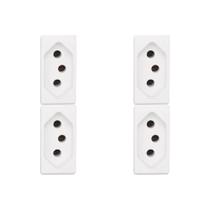Kit C/4 - Modulo Pial Pop 1Tomada 20A Lg03020 Branco Kit C/4 - Modulo Pial Pop 1Tomada 20A Lg03020 Branco