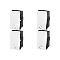 Kit C/4 - Modulo Pial Pop Branco 1 Campainha Lg040