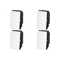 Kit C/4 - Modulo Pial Pop Branco 1 Paralelo 10A Lg020 Kit C/4 - Modulo Pial Pop Branco 1 Paralelo 10A Lg020