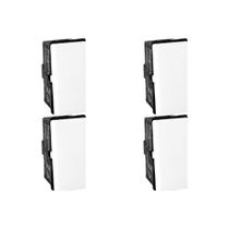 Kit C/4 - Modulo Pial Pop Branco 1 Simples 10A Lg010