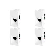 Kit C/4 - Modulo Pial Pop Branco 1 Tomada Rj11 Lg090 Kit C/4 - Modulo Pial Pop Branco 1 Tomada Rj11 Lg090