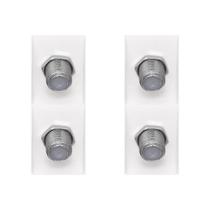 Kit C/4 - Modulo Pial Pop Tomada P/Tv Lg060 Branco