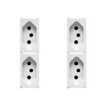 Kit C/4 - Modulo Soprano Ilus (Tomada 10A Branca) 5Ub99005 Kit C/4 - Modulo Soprano Ilus (Tomada 10A Branca) 5Ub99005