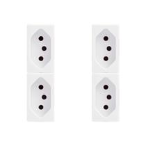 Kit C/4 - Modulo Soprano Ilus (Tomada 10A Branca) 5Ub99005 Kit C/4 - Modulo Soprano Ilus (Tomada 10A Branca) 5Ub99005