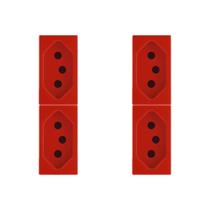 Kit C/4 - Modulo Soprano Ilus (Tomada 10A Vermelho) 5Ub99007 Kit C/4 - Modulo Soprano Ilus (Tomada 10A Vermelho) 5Ub99007