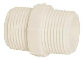 Kit c/ 4 Nipel Roscavel 1/2 Pvc Branco 11758 Amanco