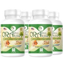 Kit C/4 Or a Pr o No bis, Cúr cu ma e Gengibre 60 Cps fits life