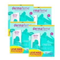 Kit c/ 4 Packs - Sabonete Íntimo Dermafeme Fresh 200ml