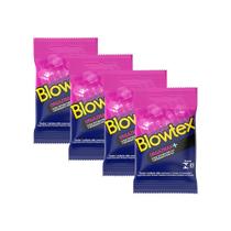 Kit c/ 4 Pacotes Preservativo Blowtex Orgazmax c/ 3 Un Cada