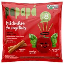 Kit c/ 4 Palitinhos Organico De Vegetais 20g Tomate E Kit c/ 4 Palitinhos Organico De Vegetais 20g Tomate E